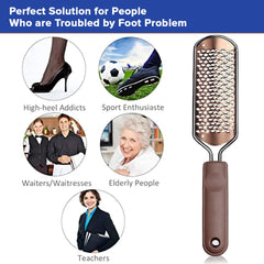 Dr Foot Foot File Callus Remover | For Dead skin, Calluses, Cracked Heels & Hard Skin Remover | For Wet & Dry Feet | Reusable/Waterproof | Unisex | With Free Brush (Pack of 5)