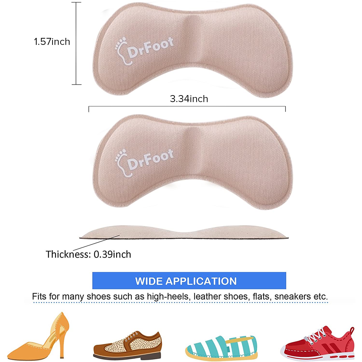 8 Extra Soft Heel Grips for Womens Shoes Heel Blister Prevention Gel Heel  Cushion Inserts for Women Shoes, Self-Adhesive and Shock Absorbing Pads,  Add Extra Volume for Loose Shoes Clear