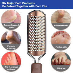 Dr Foot Foot File Callus Remover | For Dead skin, Calluses, Cracked Heels & Hard Skin Remover | For Wet & Dry Feet | Reusable/Waterproof | Unisex | With Free Brush (Pack of 10)