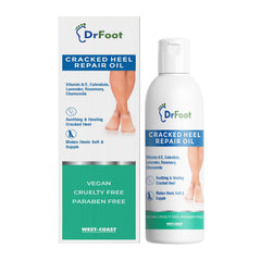 Dr Foot Cracked Heel Repair Oil for Soothing & Healing Cracked Heel | Make Heels Soft & Supple – 100ml